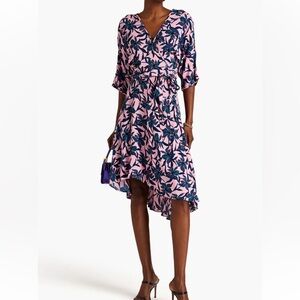 Diane Von Furstenberg High Low Floral Dress